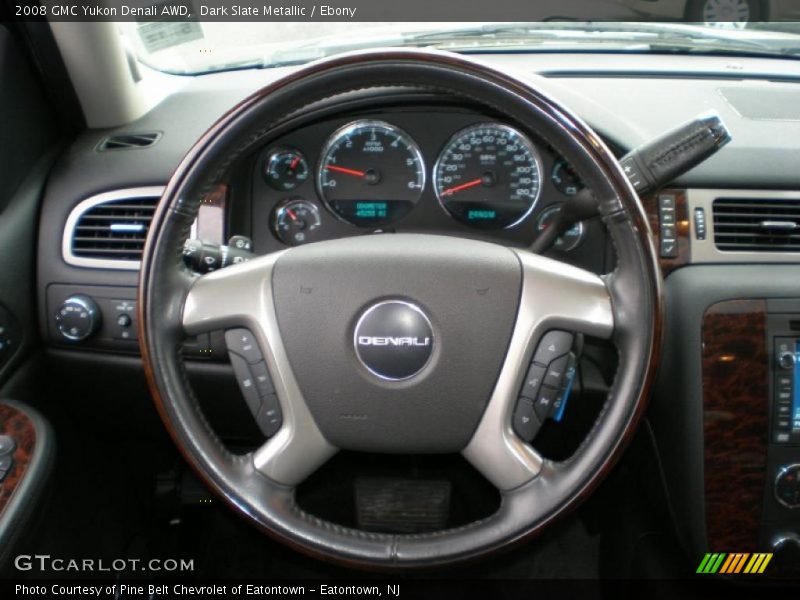 Dark Slate Metallic / Ebony 2008 GMC Yukon Denali AWD