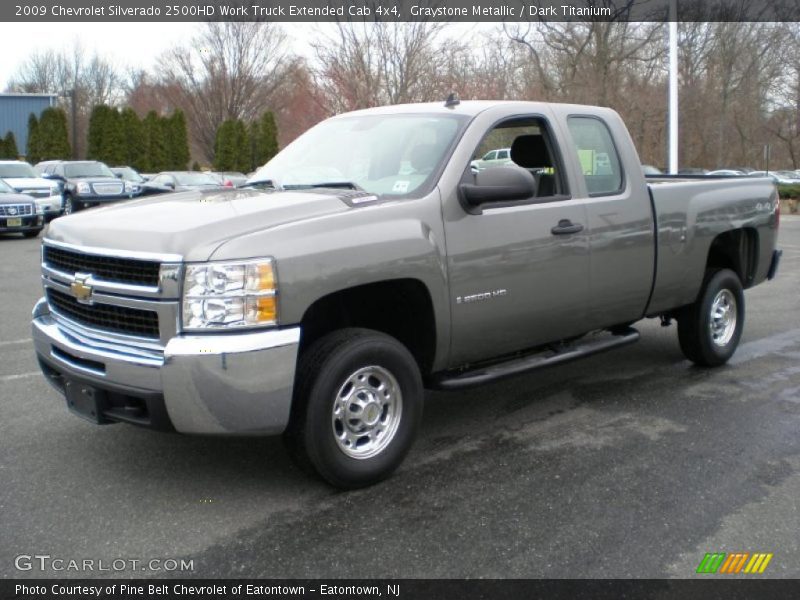 Graystone Metallic / Dark Titanium 2009 Chevrolet Silverado 2500HD Work Truck Extended Cab 4x4