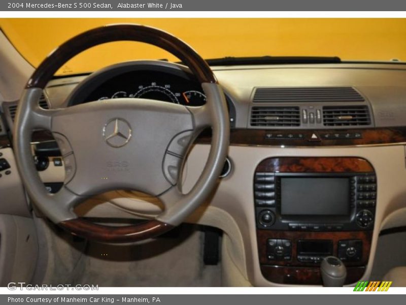 Alabaster White / Java 2004 Mercedes-Benz S 500 Sedan