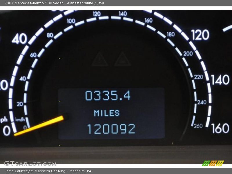 Alabaster White / Java 2004 Mercedes-Benz S 500 Sedan