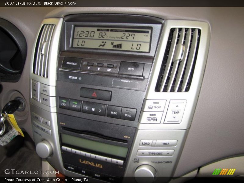 Black Onyx / Ivory 2007 Lexus RX 350