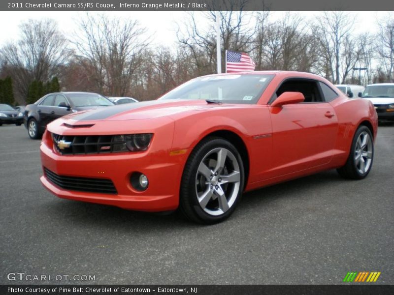 Inferno Orange Metallic / Black 2011 Chevrolet Camaro SS/RS Coupe