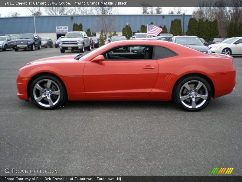 Inferno Orange Metallic / Black 2011 Chevrolet Camaro SS/RS Coupe
