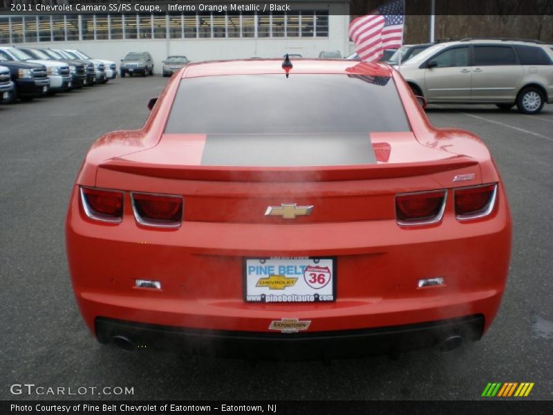 Inferno Orange Metallic / Black 2011 Chevrolet Camaro SS/RS Coupe