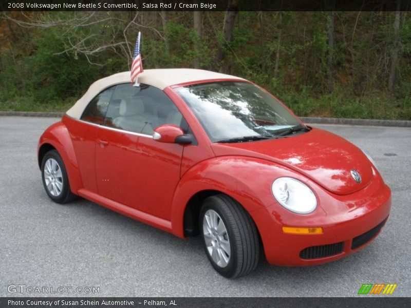 Front 3/4 View of 2008 New Beetle S Convertible