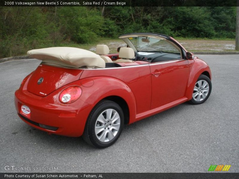 Salsa Red / Cream Beige 2008 Volkswagen New Beetle S Convertible