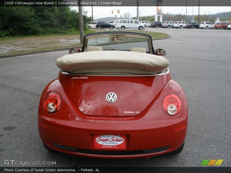 Salsa Red / Cream Beige 2008 Volkswagen New Beetle S Convertible