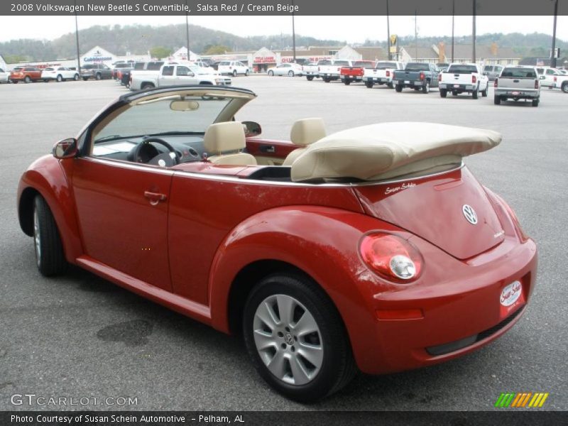 Salsa Red / Cream Beige 2008 Volkswagen New Beetle S Convertible