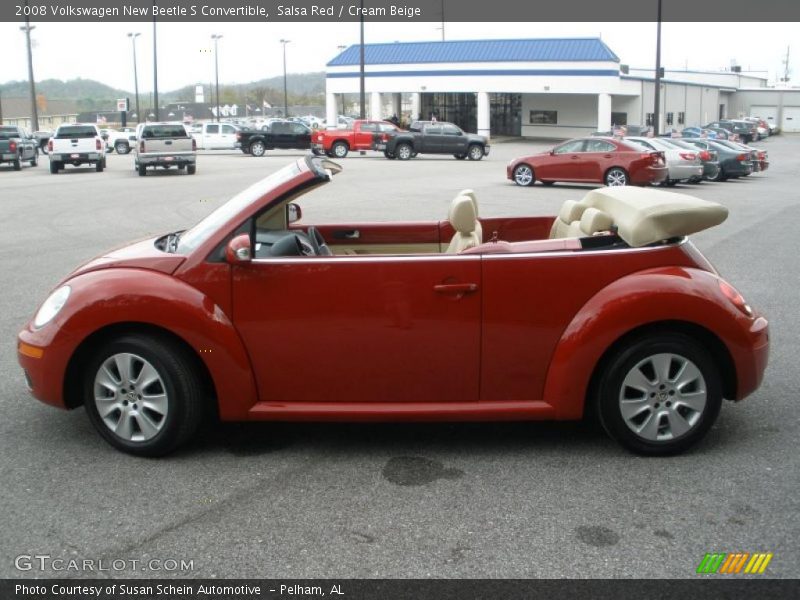 Salsa Red / Cream Beige 2008 Volkswagen New Beetle S Convertible