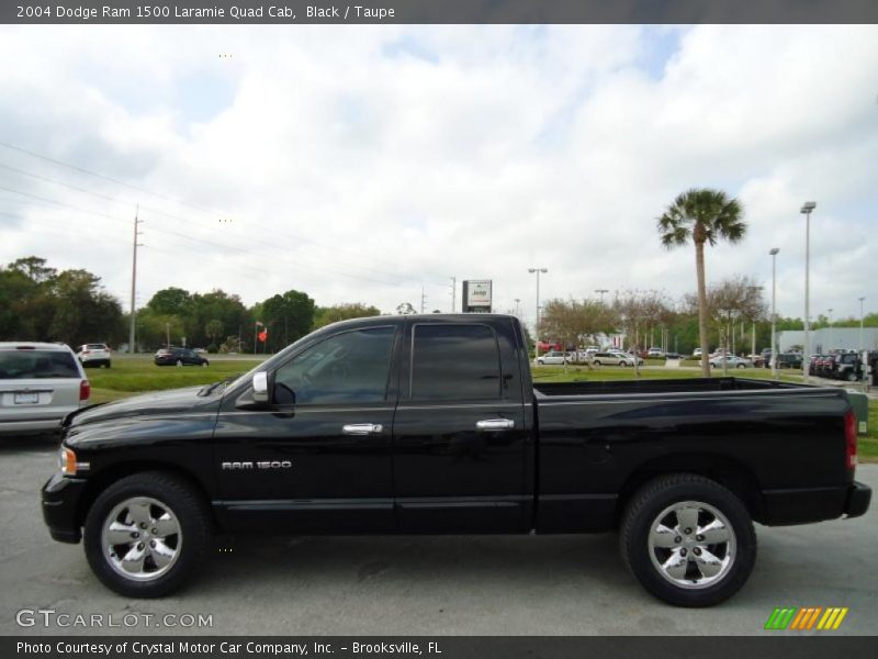 Black / Taupe 2004 Dodge Ram 1500 Laramie Quad Cab