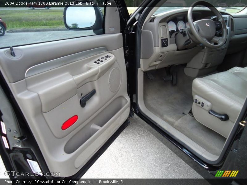 Black / Taupe 2004 Dodge Ram 1500 Laramie Quad Cab