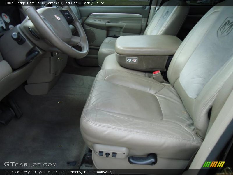 Black / Taupe 2004 Dodge Ram 1500 Laramie Quad Cab