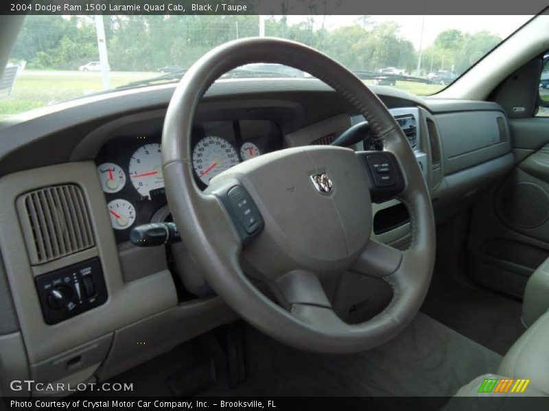 Black / Taupe 2004 Dodge Ram 1500 Laramie Quad Cab