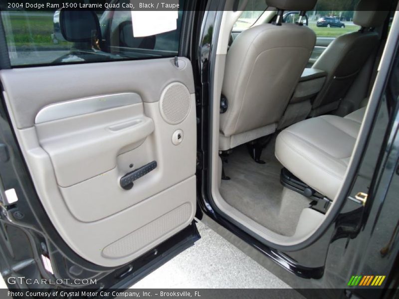 Black / Taupe 2004 Dodge Ram 1500 Laramie Quad Cab