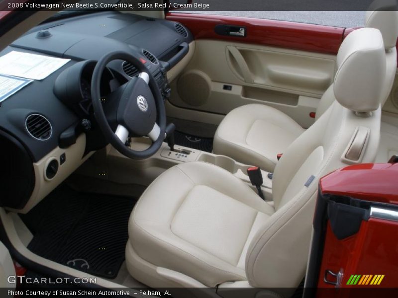  2008 New Beetle S Convertible Cream Beige Interior