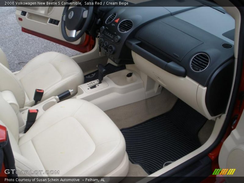  2008 New Beetle S Convertible Cream Beige Interior