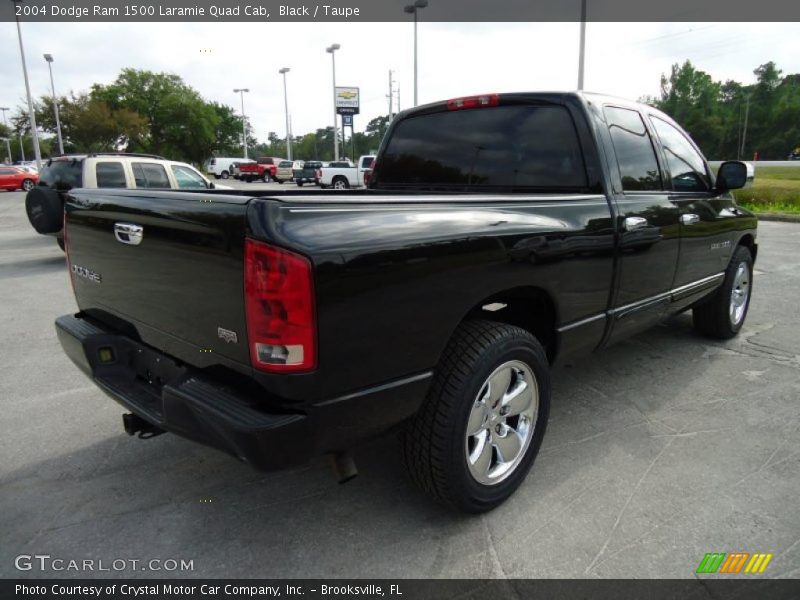 Black / Taupe 2004 Dodge Ram 1500 Laramie Quad Cab