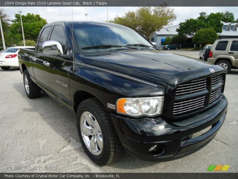 Black / Taupe 2004 Dodge Ram 1500 Laramie Quad Cab