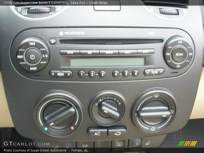 Controls of 2008 New Beetle S Convertible