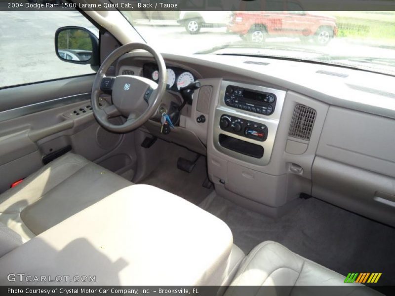 Black / Taupe 2004 Dodge Ram 1500 Laramie Quad Cab