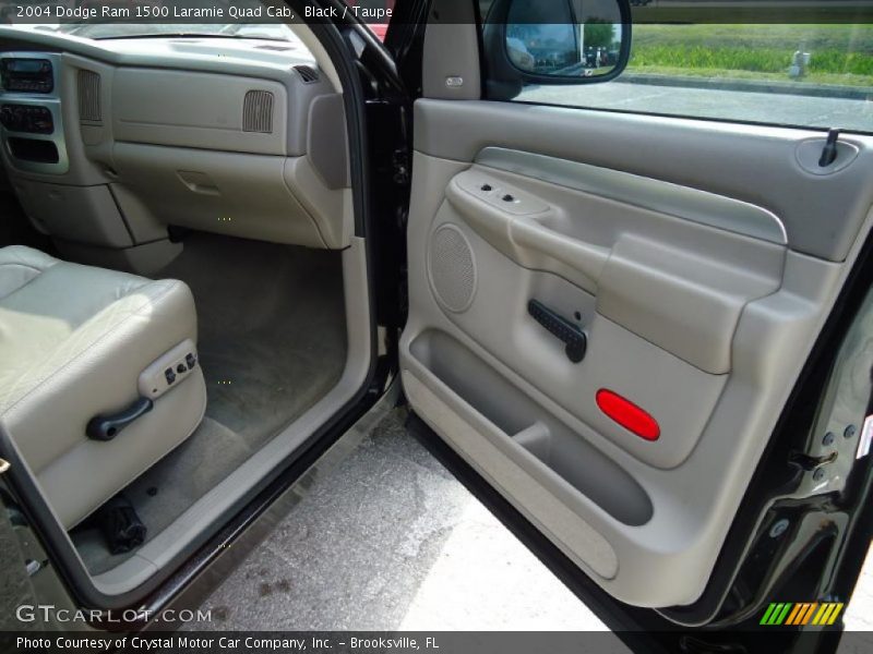 Black / Taupe 2004 Dodge Ram 1500 Laramie Quad Cab