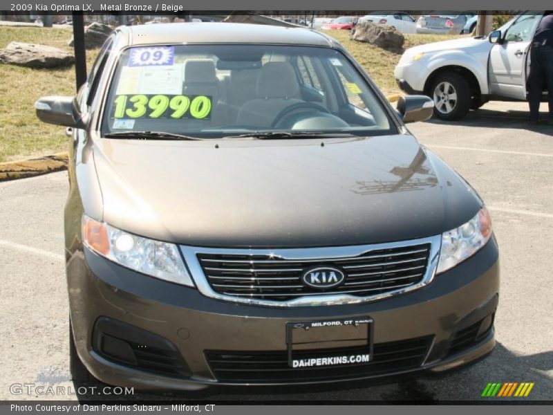 Metal Bronze / Beige 2009 Kia Optima LX