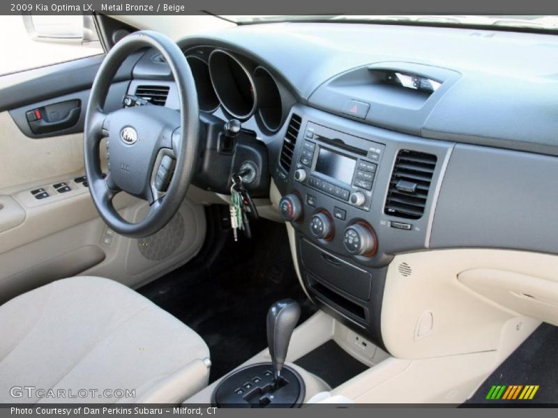 Metal Bronze / Beige 2009 Kia Optima LX