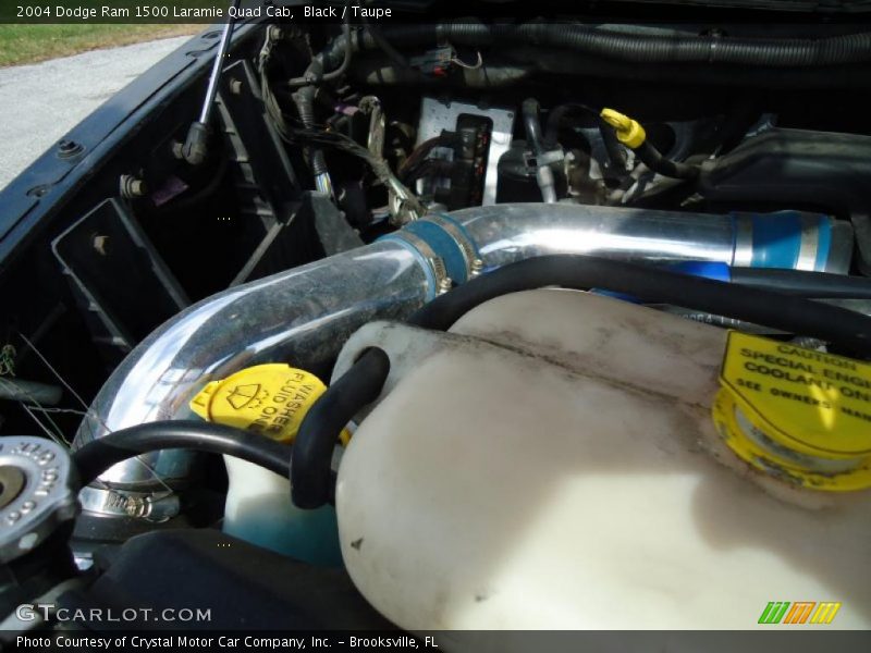 Black / Taupe 2004 Dodge Ram 1500 Laramie Quad Cab