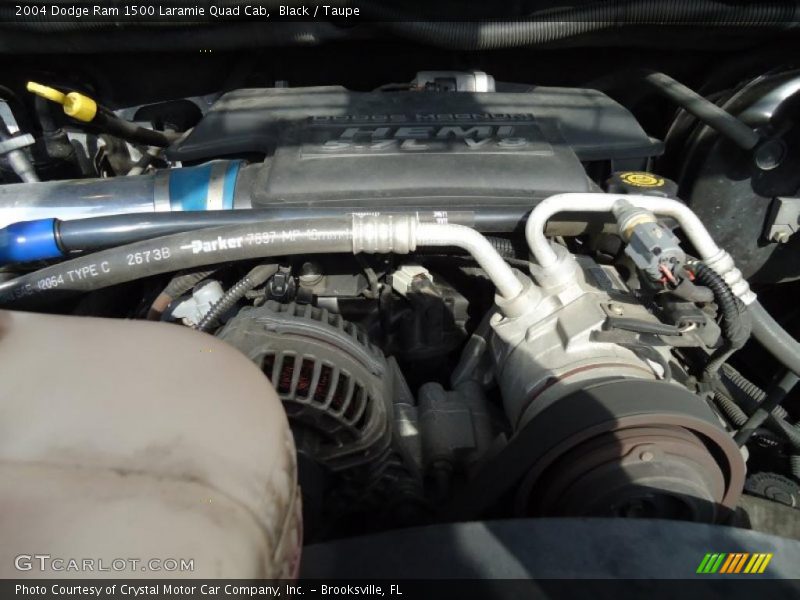 Black / Taupe 2004 Dodge Ram 1500 Laramie Quad Cab