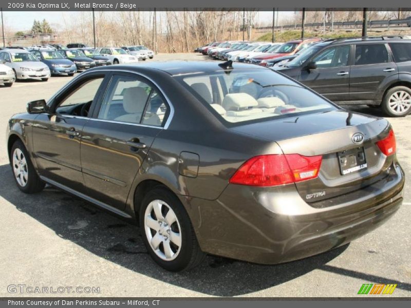 Metal Bronze / Beige 2009 Kia Optima LX
