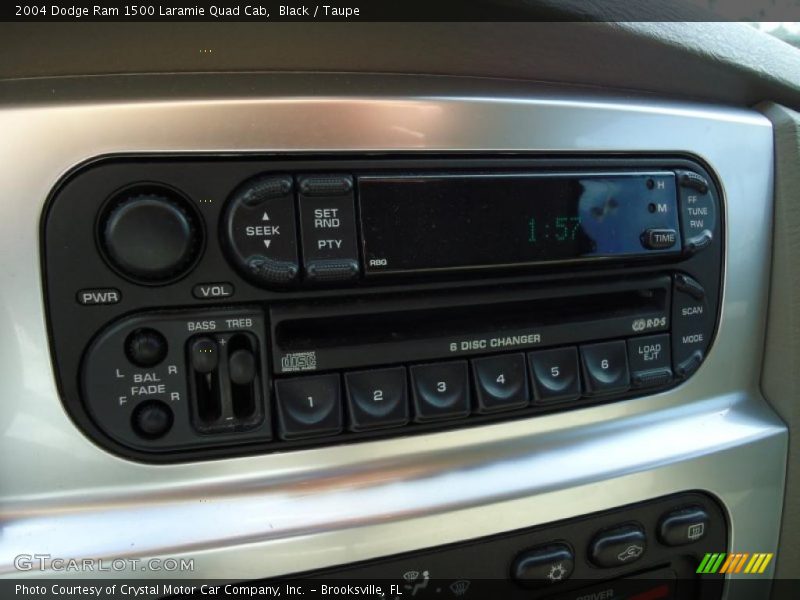 Black / Taupe 2004 Dodge Ram 1500 Laramie Quad Cab