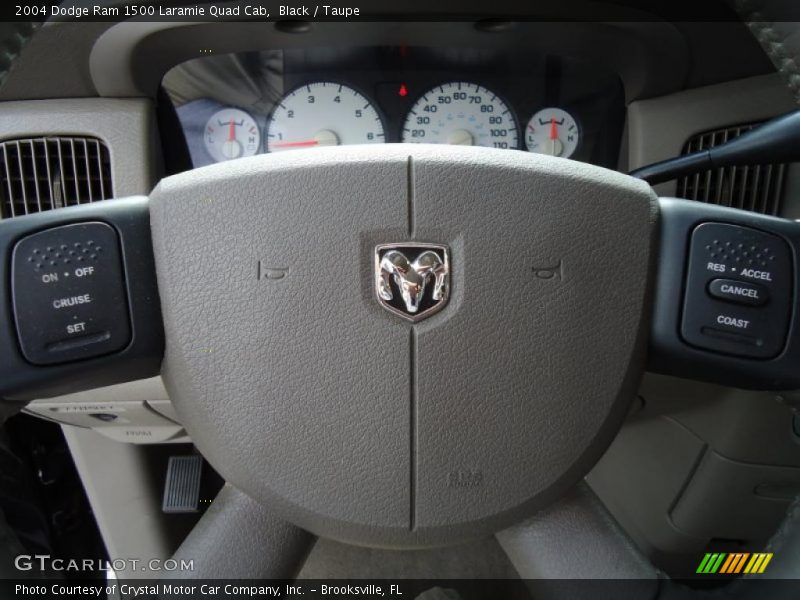 Black / Taupe 2004 Dodge Ram 1500 Laramie Quad Cab