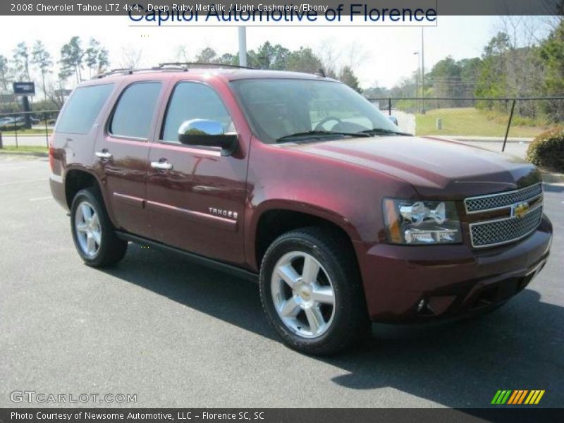 Deep Ruby Metallic / Light Cashmere/Ebony 2008 Chevrolet Tahoe LTZ 4x4