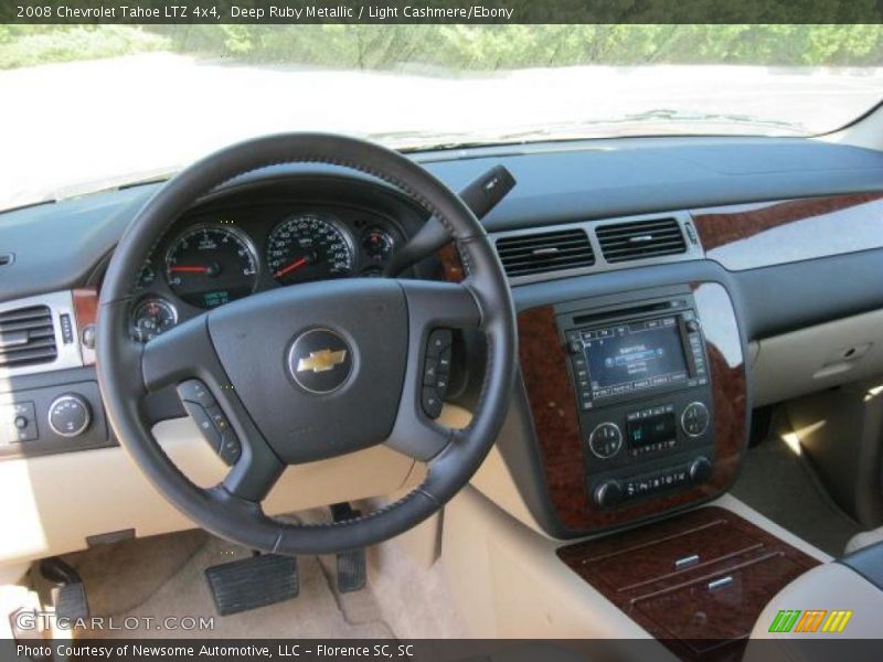 Deep Ruby Metallic / Light Cashmere/Ebony 2008 Chevrolet Tahoe LTZ 4x4