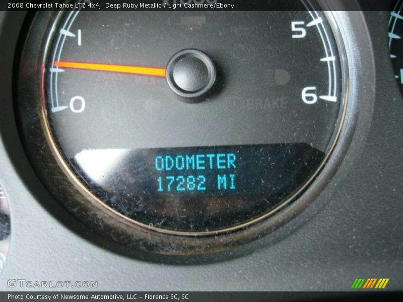 Deep Ruby Metallic / Light Cashmere/Ebony 2008 Chevrolet Tahoe LTZ 4x4