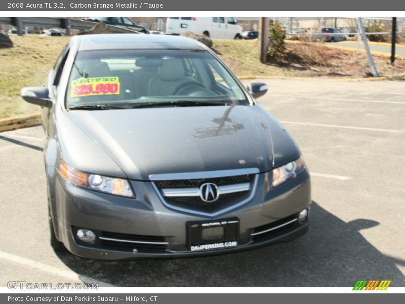 Carbon Bronze Metallic / Taupe 2008 Acura TL 3.2