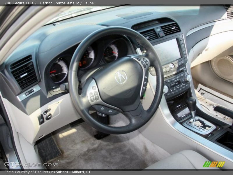 Carbon Bronze Metallic / Taupe 2008 Acura TL 3.2