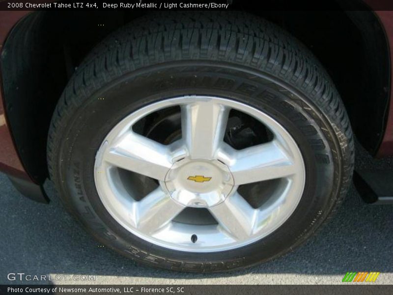 Deep Ruby Metallic / Light Cashmere/Ebony 2008 Chevrolet Tahoe LTZ 4x4