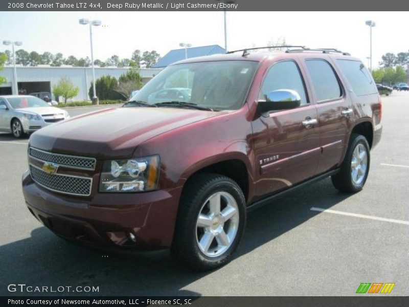Deep Ruby Metallic / Light Cashmere/Ebony 2008 Chevrolet Tahoe LTZ 4x4
