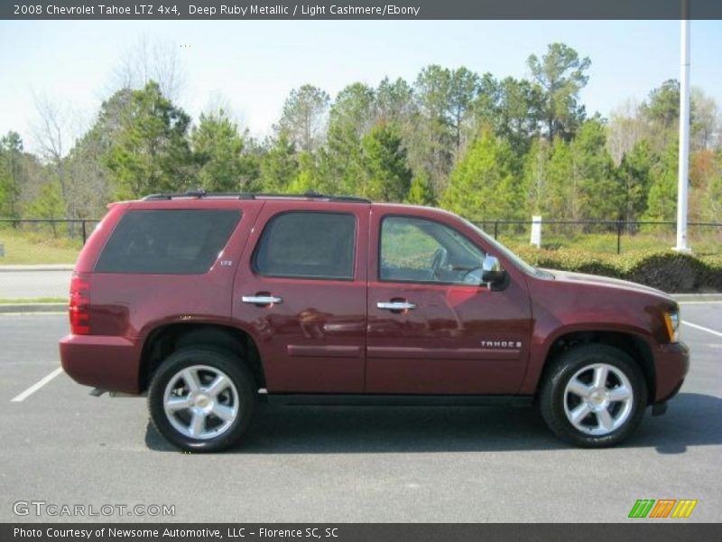Deep Ruby Metallic / Light Cashmere/Ebony 2008 Chevrolet Tahoe LTZ 4x4