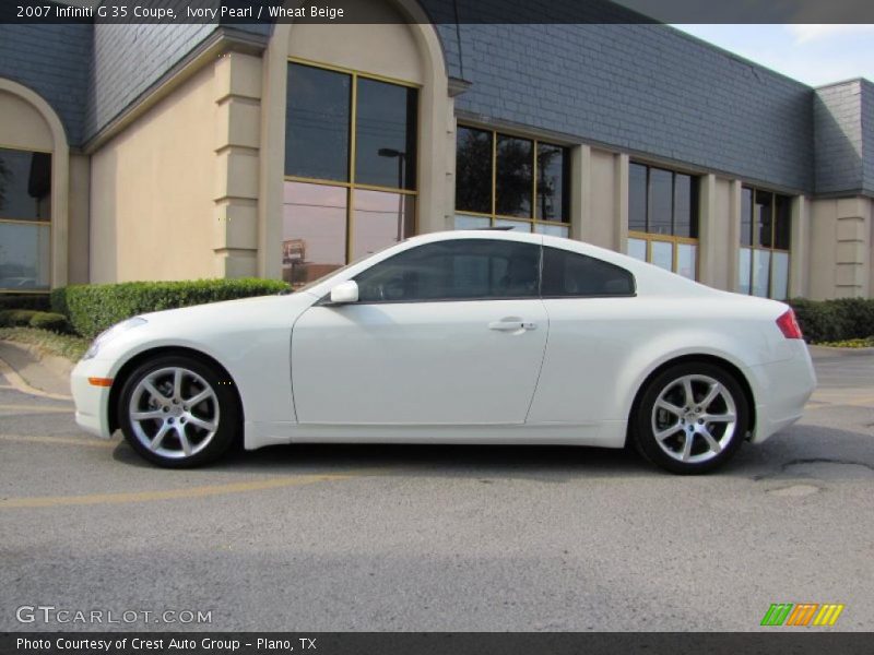 Ivory Pearl / Wheat Beige 2007 Infiniti G 35 Coupe