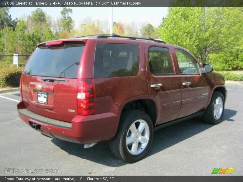 Deep Ruby Metallic / Light Cashmere/Ebony 2008 Chevrolet Tahoe LTZ 4x4