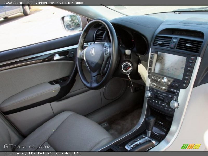 Carbon Bronze Metallic / Taupe 2008 Acura TL 3.2