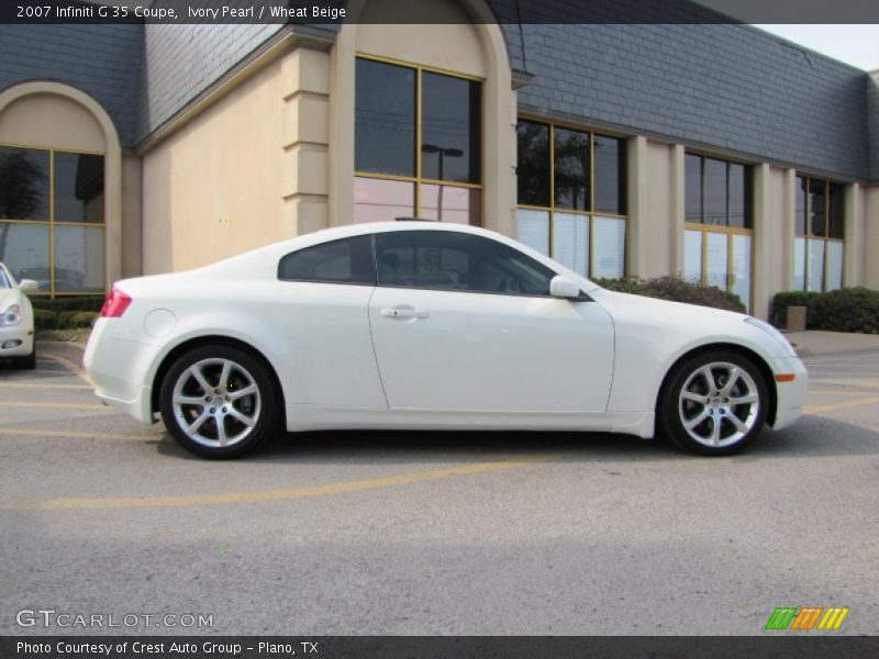 Ivory Pearl / Wheat Beige 2007 Infiniti G 35 Coupe
