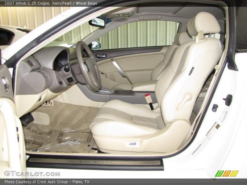 Ivory Pearl / Wheat Beige 2007 Infiniti G 35 Coupe