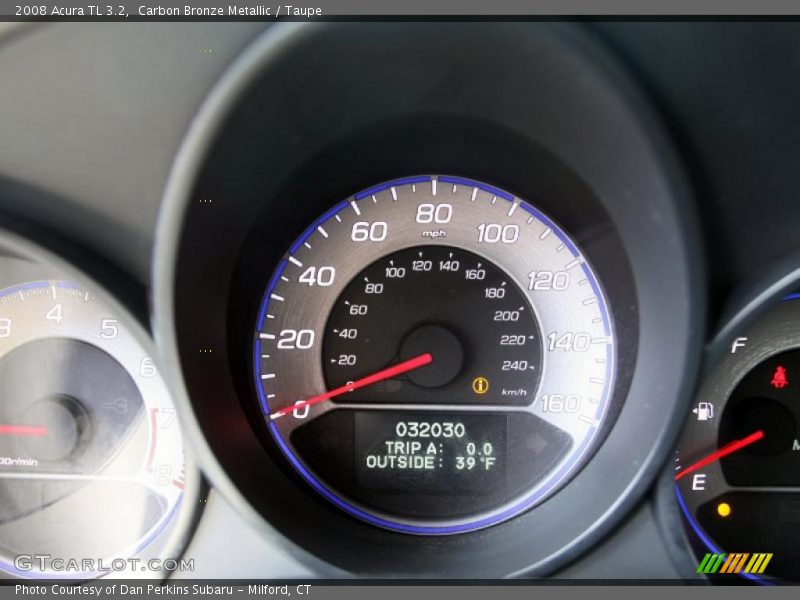 Carbon Bronze Metallic / Taupe 2008 Acura TL 3.2