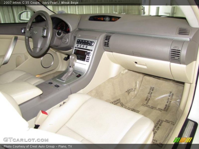 Ivory Pearl / Wheat Beige 2007 Infiniti G 35 Coupe