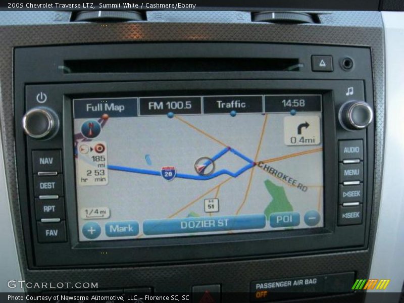 Summit White / Cashmere/Ebony 2009 Chevrolet Traverse LTZ