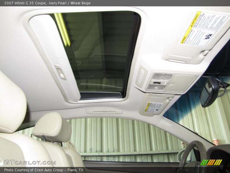 Ivory Pearl / Wheat Beige 2007 Infiniti G 35 Coupe