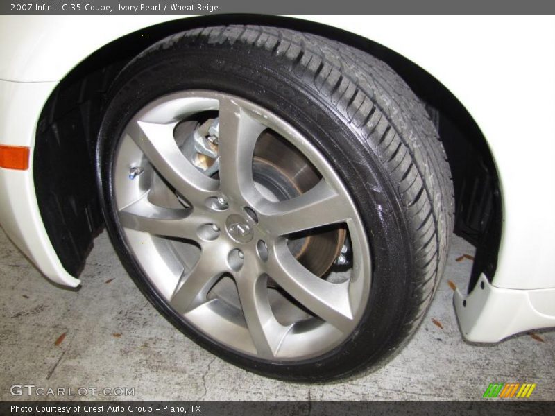 Ivory Pearl / Wheat Beige 2007 Infiniti G 35 Coupe